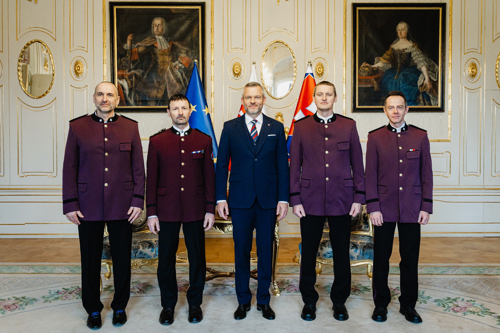 Novoročné prijatie záchranných zložiek prezidentom SR 